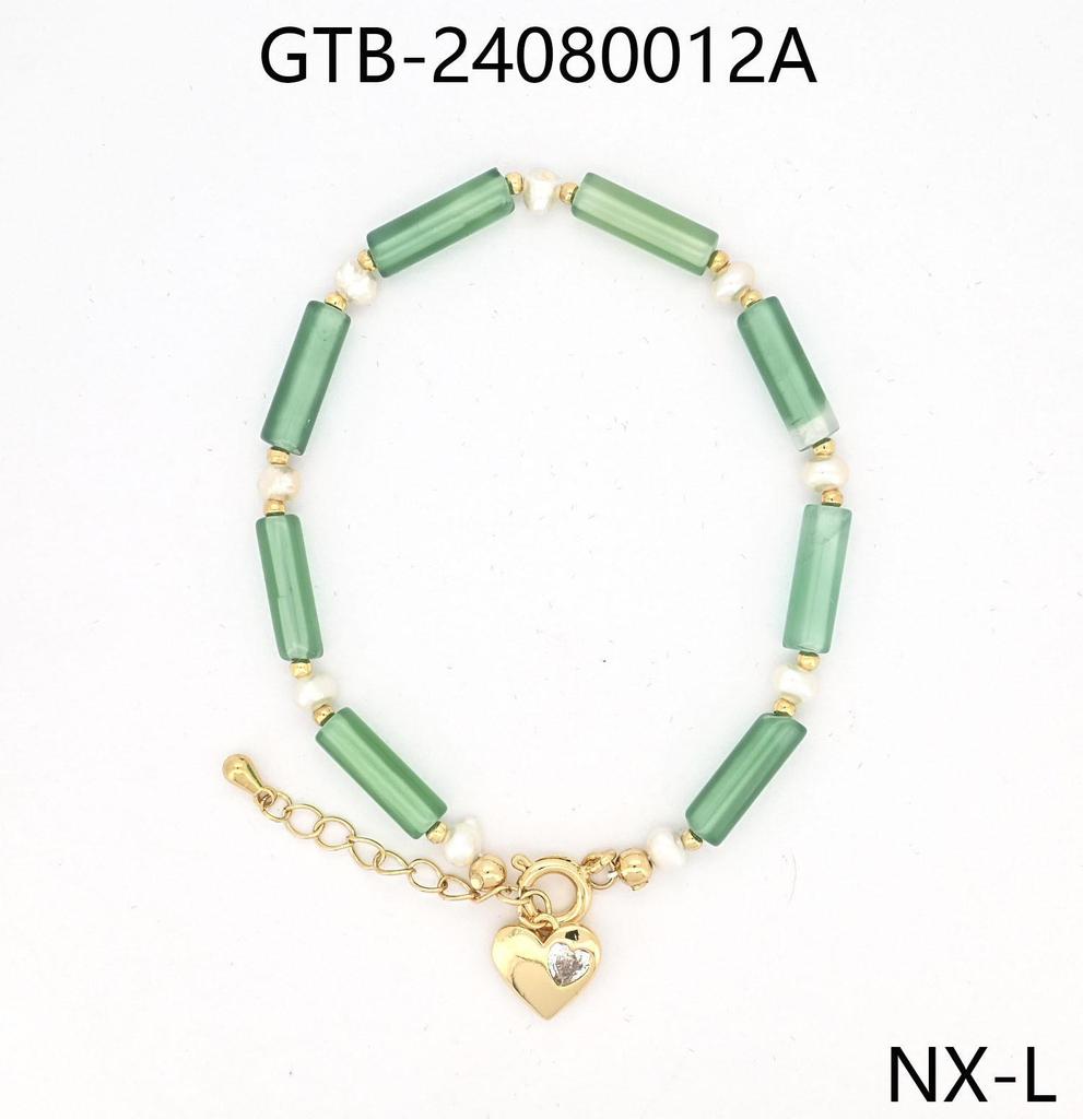 Высококачественный позолоченный браслет из натуральных камней - идеальный подарок для девушки или друга