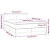 Box Spring Bed with Mattress Pink 140x190 cm Velvet