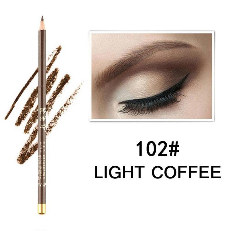 Eyebrow Enhancer 100% Sweat&Waterproof Eyebrow Pencil Pen Eye Brow Dark Brown Eye Pencil 1 Pc