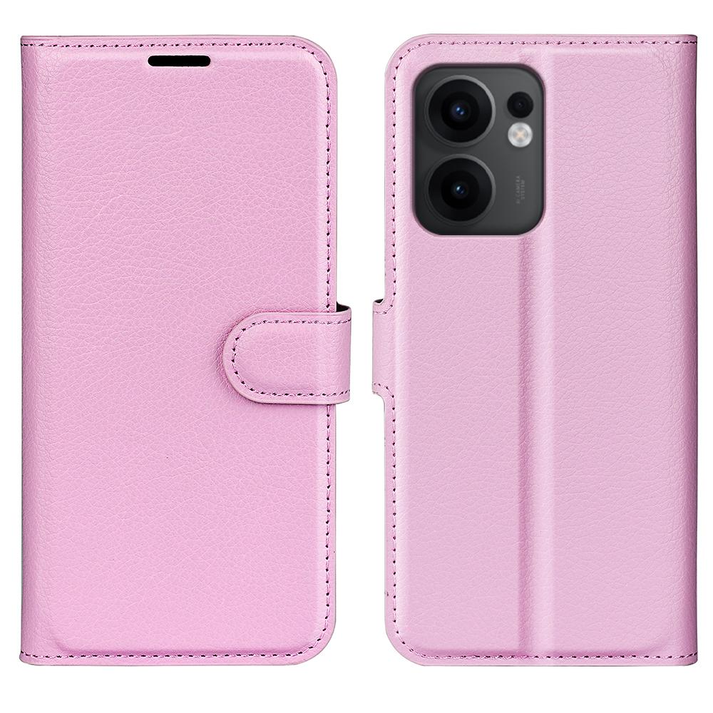 For Oppo Reno13 F 5G Case Litchi Texture Shockproof Leather Wallet Phone Cover