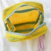 Lightweight Portable Makeup Pouch Washable Square Toiletry  Bag Durable Mesh Zipper Bags  Home