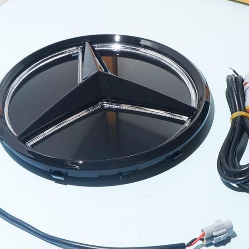 Car Front Grilled Star Emblem LED Illuminated Logo White Blue Red Light for Mercedes Benz W253 W204 W205 W213 glc gle w166 w176