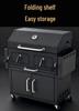 American-Style Charcoal Grill: Large Outdoor BBQ Rack for Home, Hotel, or Villa Use
