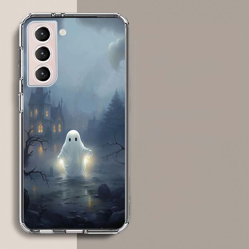 Cute Halloween Ghost Phone Case For Samsung A16 A26 A36 A56 A17 A15 A25 A35 A55 A14 A24 A34 A54 A04S A05S Galaxy Note 20 10 9 8