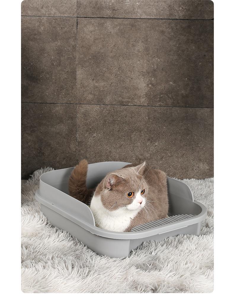 Портативный полузакрытый брызгозащищенный дезодорирующий туалет для кошек