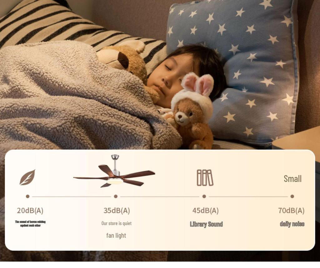 Modern Chinese-Style Ceiling Fan with Light for Living, Bedroom, and Dining Rooms