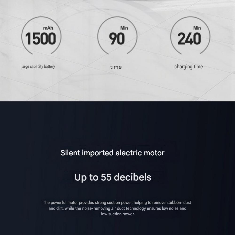PYHO HEPA Filter Robot Vacuum Cleaner LDS Mop 4-Motor Driven Multi-Floor Smart Cleaning USB Charging