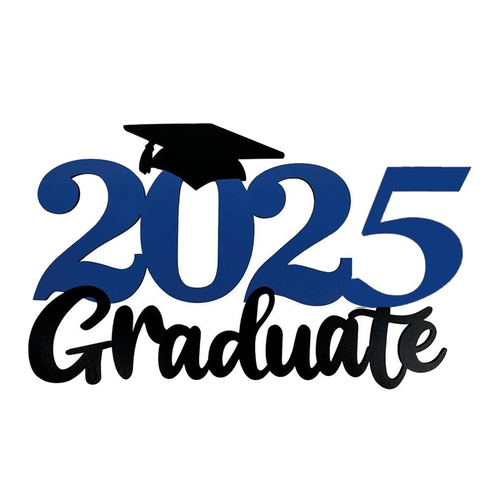 Минималистичное украшение для праздничной вечеринки, деревянное украшение для выпускного 2025 года, украшение для церемонии, украшение для вечеринки