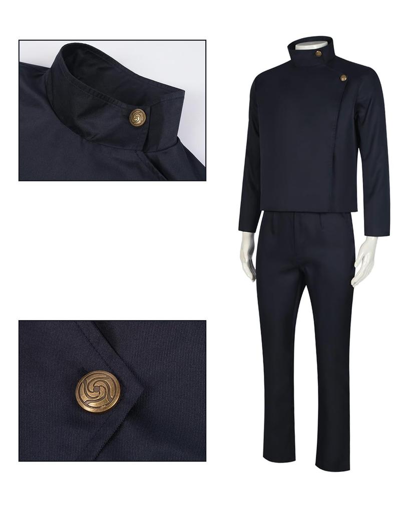 Нанами Кенто Косплей с париком Студент Дзюдзюцу Кайсен Косплей Костюм Полный комплект Костюм для взрослых Культурный фестиваль Нанами Кенто Косплей [Кандзи