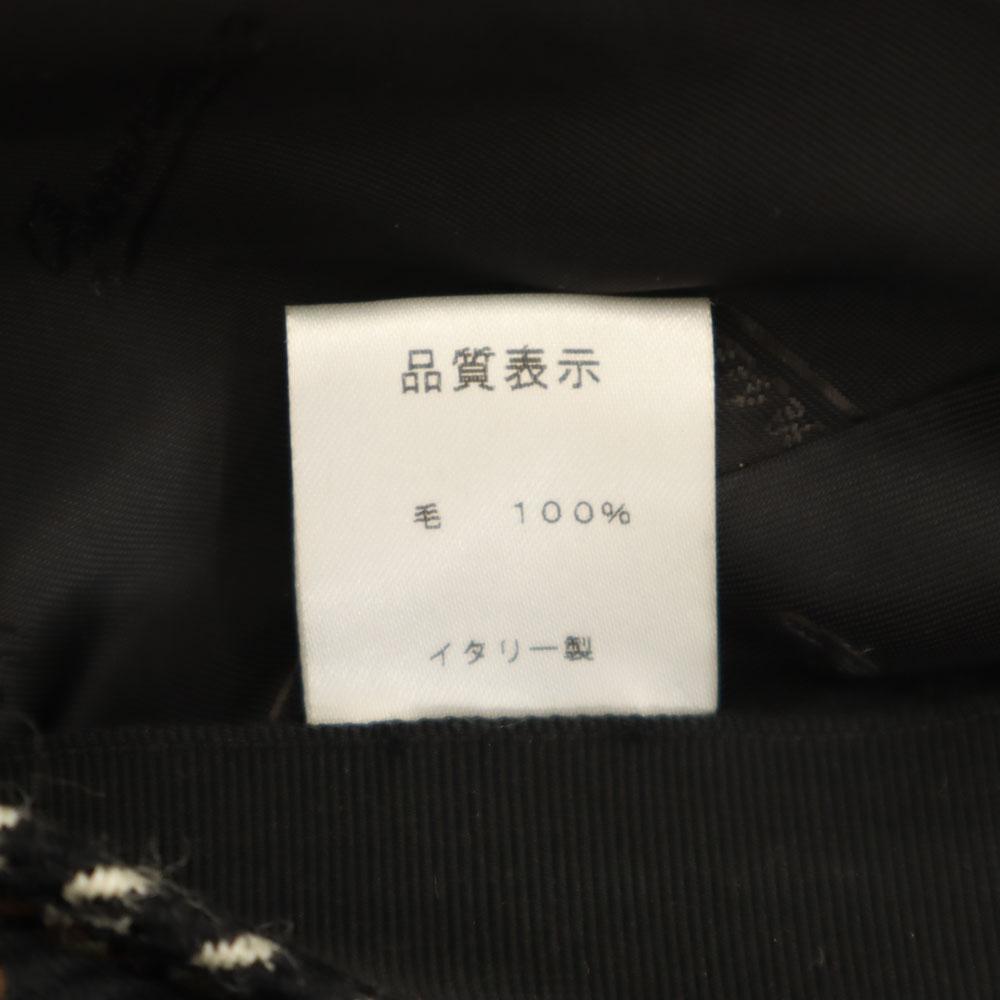 Borsalino Сделано в Италии шерсть Гусиная лапка Кепка Черная серия Женская Б/У