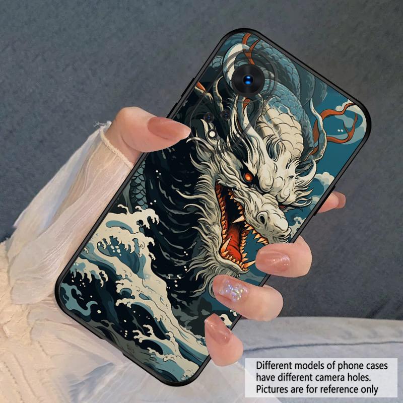 Морской Белый Дракон Для Oppo A98 54s 17 96 40 60 80 58 79 74 Reno 10 4Z 5G 5 Lite Find X 2 3 8 Pro 13 12 силиконовый мягкий чехол для телефона