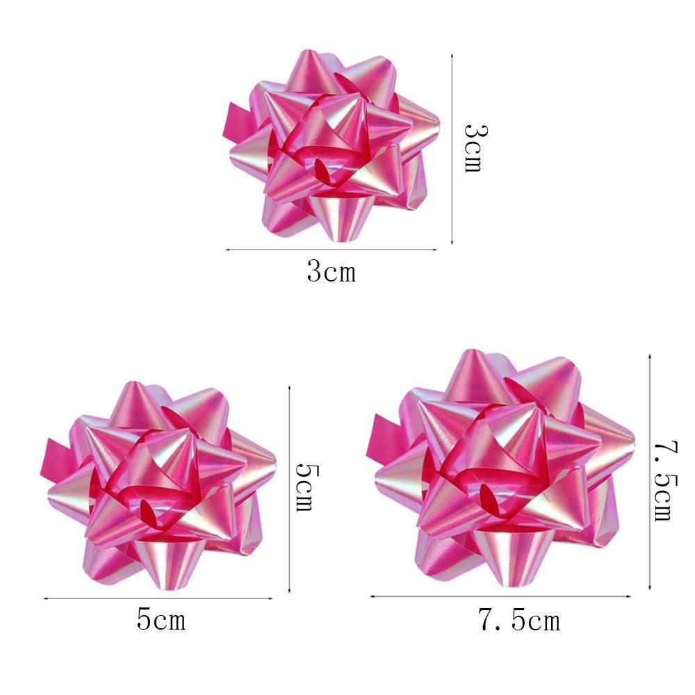 50 Pcs 1 Inch/2 Inch/3 Inch Star Gift Knot Ribbon Christmas Gift Wrapping Gift Box Ribbon Wedding