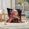 YYae Shrine Maiden Impact Pillow Case Silky elegant Comfort Sofa Bed Invisible zipper