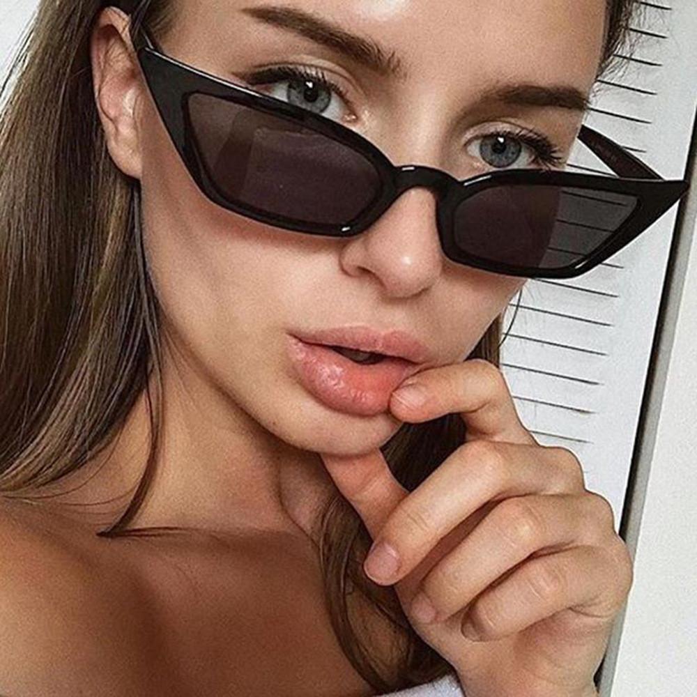 Trendy Women Cat Eye Design Sunglasses With Retro Small Eyeglass And Uv Protection