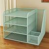 Desktop Organizer Document Storage Rack Pen Holder Creative Paper Letter Tray Mesh File for