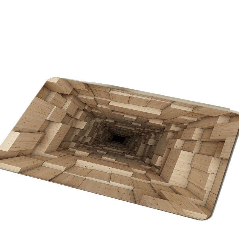 3D Визуальный Диатомитовый Коврик для Двери - Износостойкий, Грязеотталкивающий, Наружный Коврик для Пола