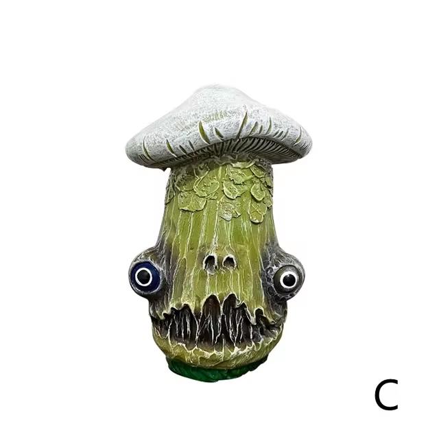 Хэллоуин Креативный Скелет Гриб Скульптура Монстр Резиновые Изделия Маленькие Статуэтки Домашний Сад Офис Рабочего Стола Украшения Подарки