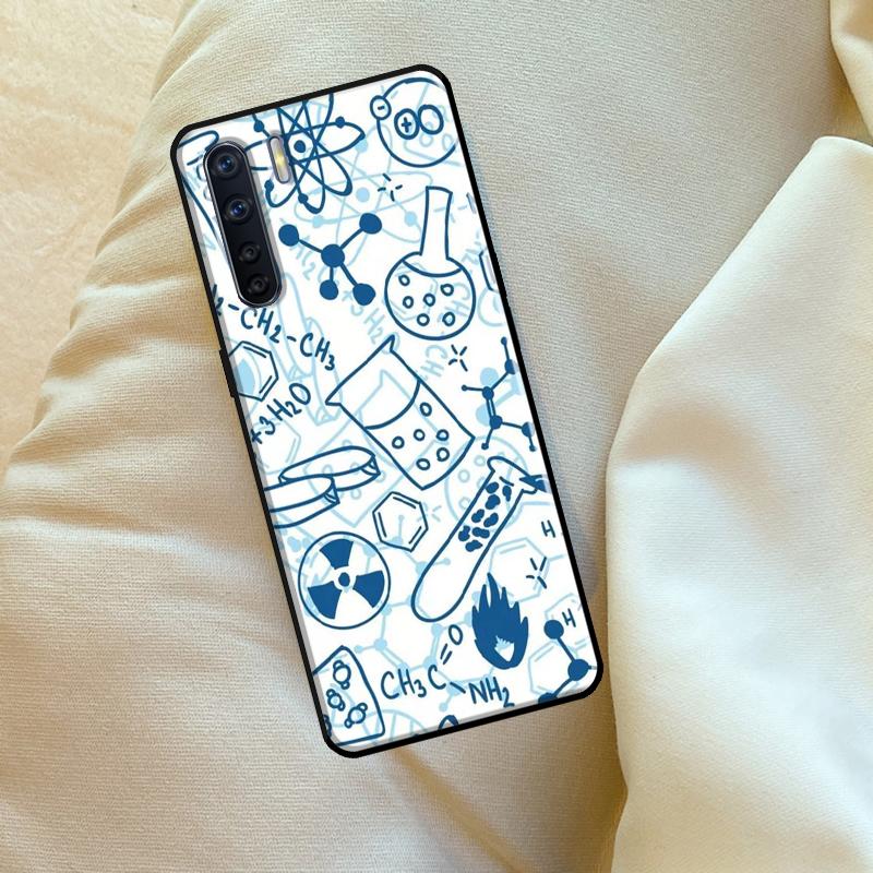 Science Chemistry Style For OPPO A15 A16 A76 A96 A52 A72 A92 A98 A78 A58 A5 A9 A53 A17 A77 A57S A94 A74 A54S Case