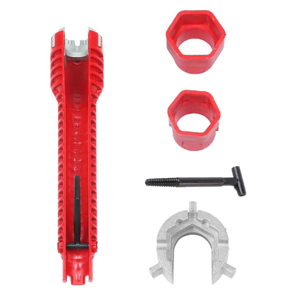 Универсальный ключ для раковины, сантехнический монтажный инструмент для легкого обслуживания крана и водопроводной трубы в ванной комнате