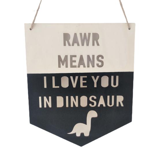 Wood Sign Adorable Party Cute Wall-mounted Nordic Style Home Wooden Wall Sign Photography Props