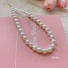 Elegant Pearl Pendant Necklace Women Minimalist Heart Charm Chain Titanium Steel With Gold Plating Lightweight