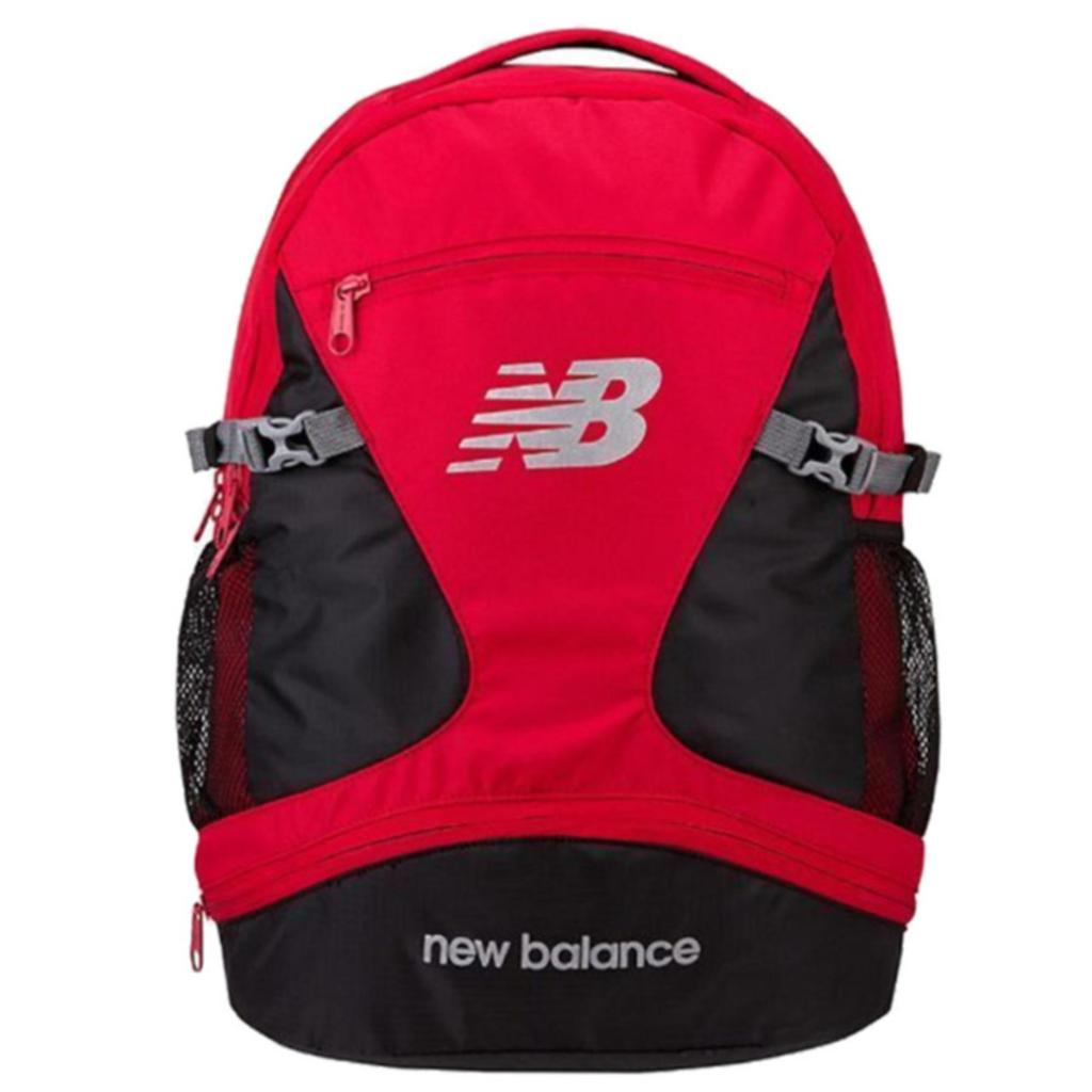 New Balance Знаменитый рюкзак для ноутбука с двумя карманами Champ Red Прочный школьный рюкзак