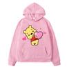 Bear Printing Hoodies Children Hooded Sweatshirts Streetwear Boys Girls Cartoon Pullovers Autumn Warm Hoody Long Sleeve