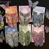 10 шт. Голографические Лазерные Цветные 3D Бабочки Наклейки на Стену ПЭТ Водонепроницаемые Декоративные Наклейки для DIY Скрапбукинга Журнала{S}