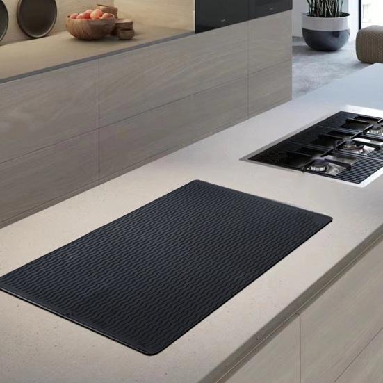 Силиконовая защитная крышка для верхней крышки термостойкий коврик для электрической плиты, крышка для индукционной варочной панели, коврик для сушки посуды, защита кухонной столешницы