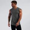 Summer Tank Top Bodybuilding Fitness Gyms Shirt Breathable V-neck Tank Top Men Gyms Jogging-clothing Stringer Training Shirt