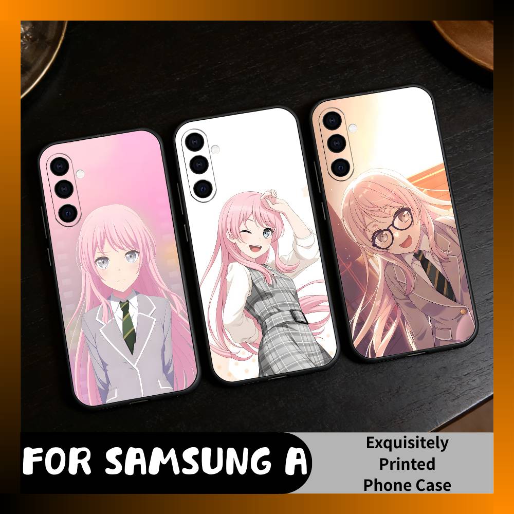 Чехол для телефона C-Chihaya MYGO Role Anon Для Samsung Galaxy A73, A72, A71, A70, A52, A51 Другие Мягкий Черный Чехол