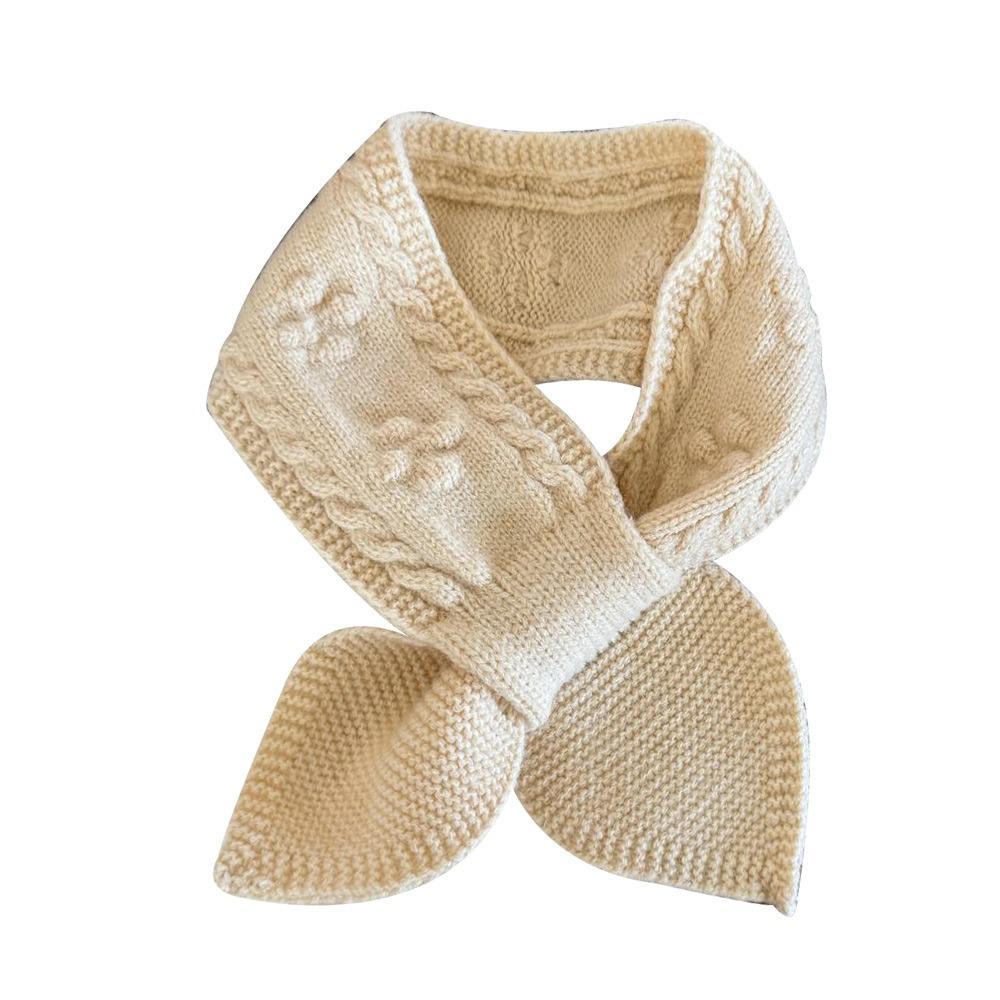 Мягкий детский зимний шарф Теплый детский платок Простой вязаный шарф Для улицы