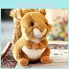 Toy Plush Squirrel Cartoon Stuffed Animal Doll Home Decoration Kids Cute Gift