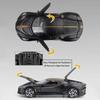 1:24 Bugatti Lavoiturenoire, модель спортивного автомобиля из сплава, литье под давлением и игрушечный транспорт, металлическая модель автомобиля, имитация звука и света, подарок