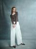 RENNESMIA Elastic Waist Wide Pants_White