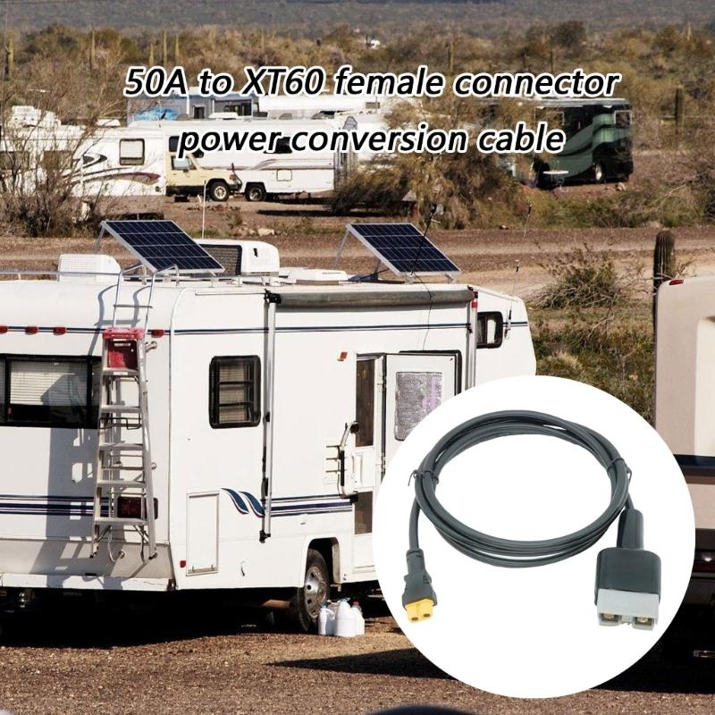 Кабель-адаптер питания с высоким током 50A на female-разъем XT60 Для дронов, радиоуправляемых моделей, прочный провод с ПВХ покрытием, 150 см