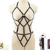 Sexy Underwear Maid Jumpsuit Sexy Binding Straps Harness Bra Set N0095