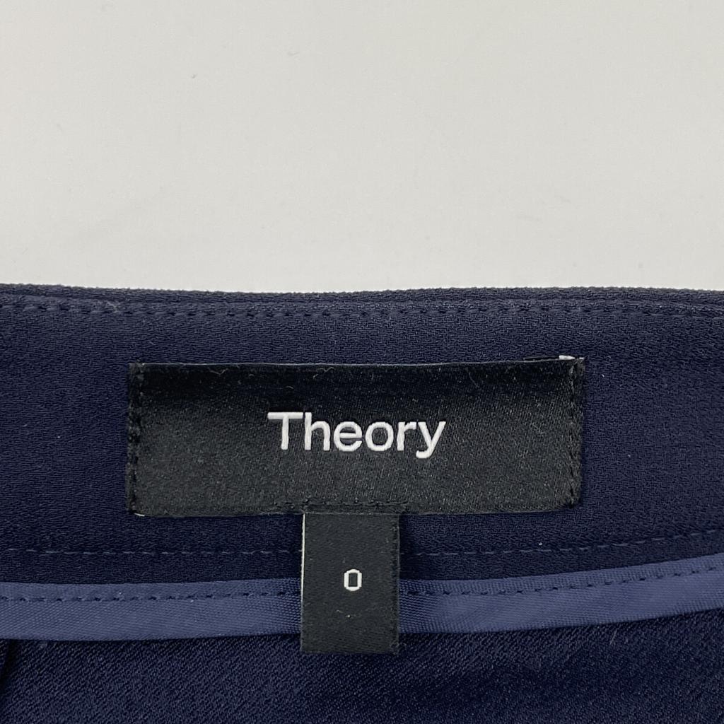 Theory 23 Years Navy Collarless Jacket Jacket 0 NavyUsed