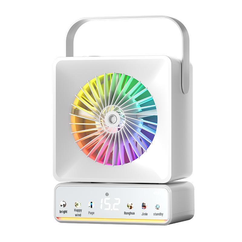 Silent USB Rechargeable Desktop Fan - Portable 3-in-1 with Large Air Volume for Home Use