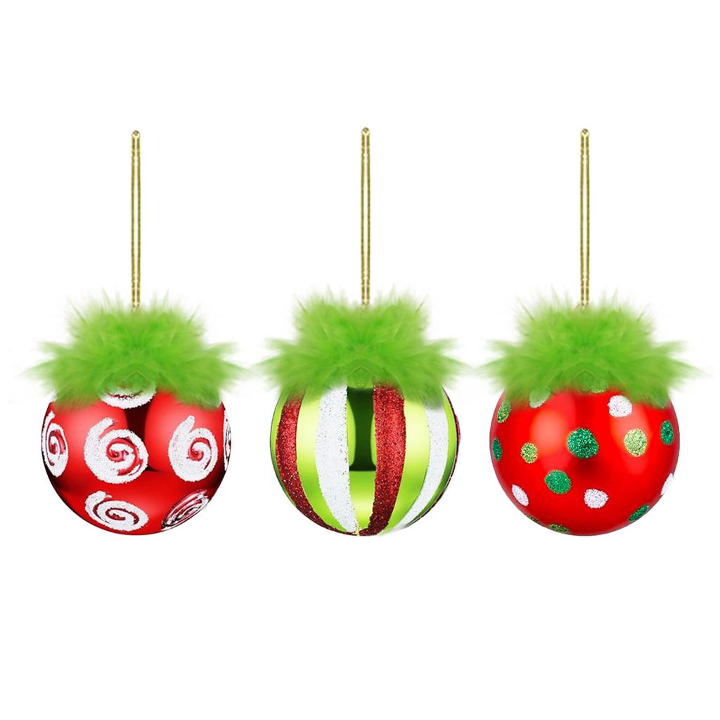 6CM Christmas Ball Set (18 Pieces) - Christmas Scene Decorations, Christmas Tree Balls