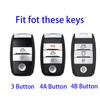 Чехол для дистанционного ключа из ТПУ с 3/4 кнопками для Kia Sportage Cerato Optima K2 K3 K4 K5 Rio Picanto K2 Soul Sorento Sedona, брелок