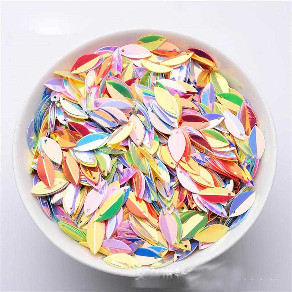 Золотые блестки пайетки своими руками 6 × 15 мм трехмерные бусины свадебное платье аксессуары аксессуары украшения для вечеринки пайетки