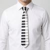 Skinny Men Tie Black Music Tie Classic Piano Necktie  Men