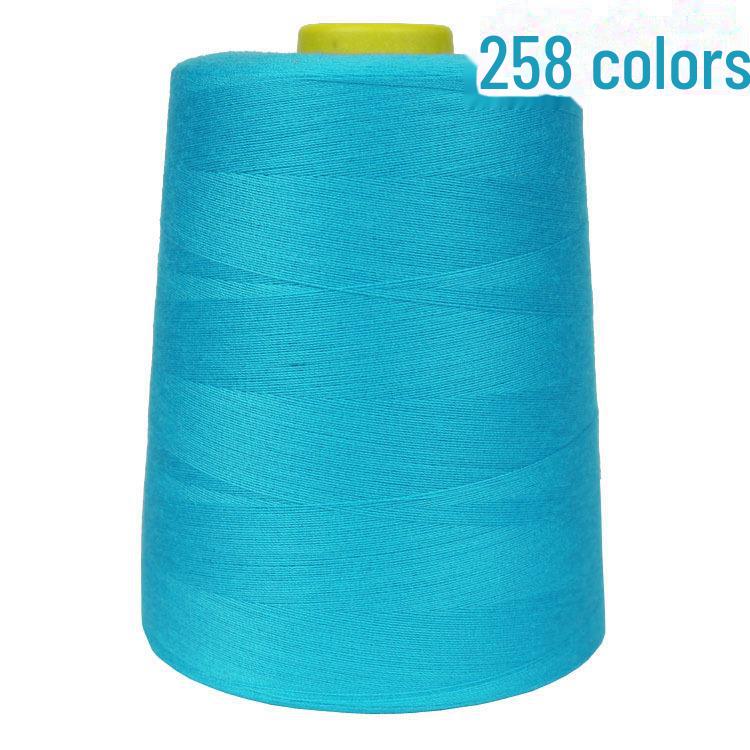 402 High-Speed Polyester Sewing Thread, 8000 Yards, Black & White for Industrial Sewing Machines