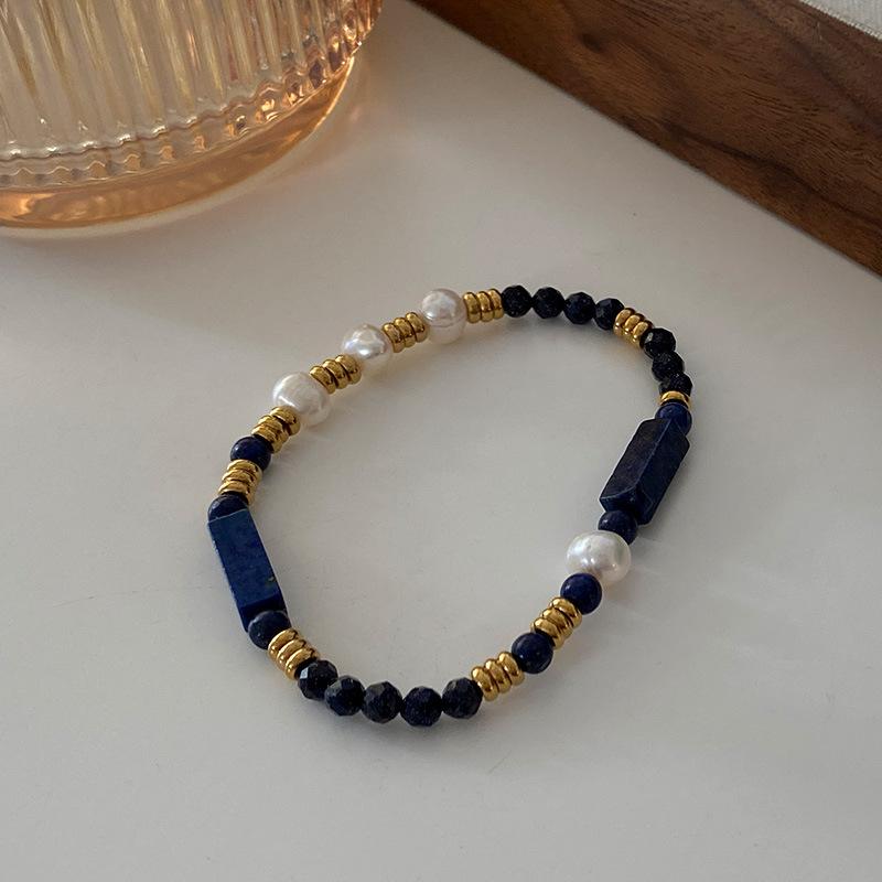 Ожерелье из бисера «Тигровый глаз» с овальным узором Майяра, цепочка для свитера премиум-класса из титановой стали, винтажный кофейный оттенок, натуральный камень, ключичная цепочка