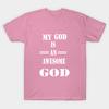 Футболка женская My God Is An Awesome God Harajuku Print Kawaii футболка летняя женская футболка с коротким рукавом топ футболка