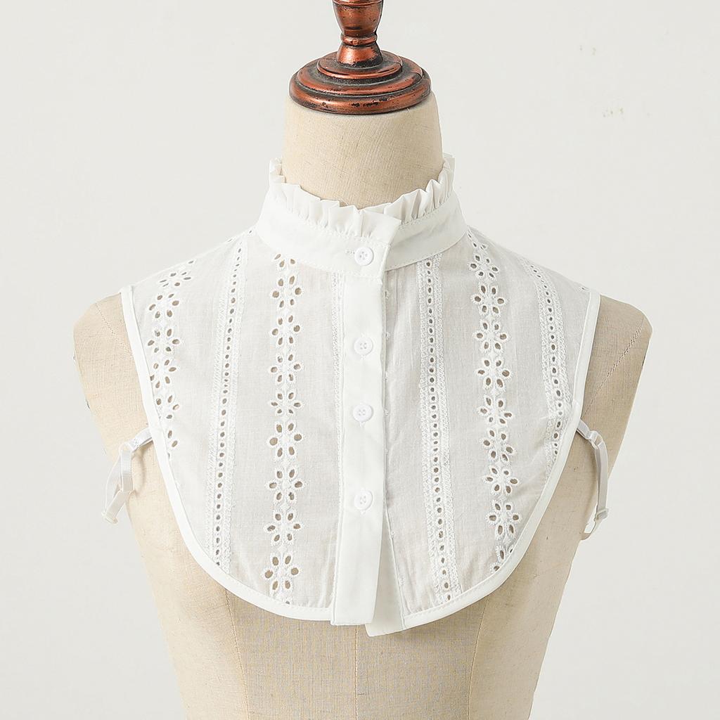 Women's Hollowed Out Breathable Fake Collar, Fashionable Standing Collar, Professional Casual Versatile, Detachable Fake Collar