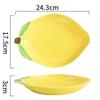 European Lemon Shape Dinner Plate Creative Cute Sauce Dish Ceramic Kitchen Tableware Dessert Breakfast Plate Rice Soup Bowl