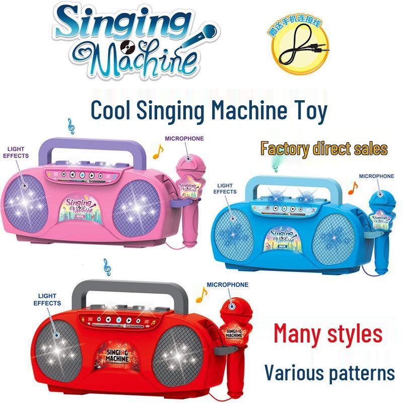 Children's Karaoke All-in-One Microphone & Speaker Toy for Girls, Ages 3-6