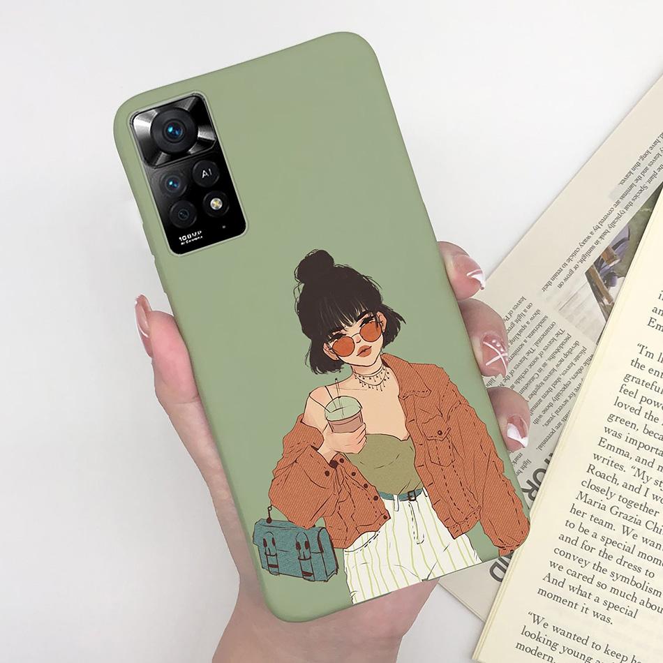 Чехол для телефона Xiaomi Redmi Note 11 Pro 4G 5G, милый узор с ромашками, мягкий силикон TPU, задняя крышка Funda для Redmi Note11 11Pro Coque